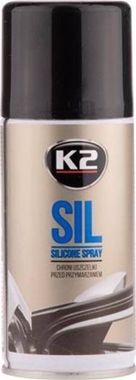 Изображение K2 SIL Silikon do uszczelek w sprayu, chroni przed przymarzaniem, 150ml