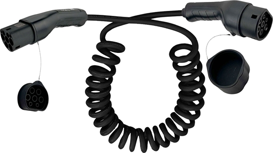 Picture of Kabel do adowania samochodów InLine 22kW Type 2, 3-fazy 7,5m spiralny (16287S)