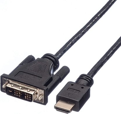 Picture of DVI18+1 - HDMI kabelis, M/M, melns, 1.5m, Roline