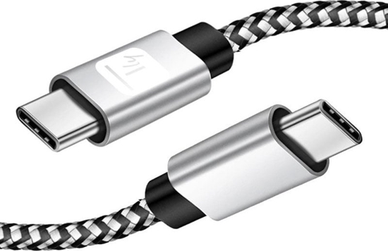 Picture of Kabel USB Techly USB-C - USB-C 0.5 m Czarno-szary (ICOC MU2CC-005-AL)