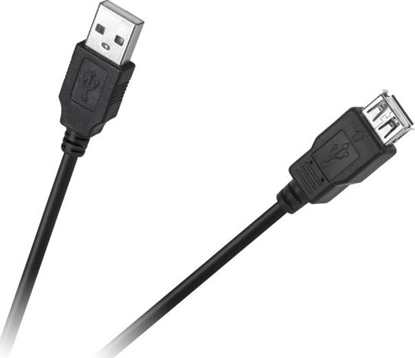 Attēls no Kabel USB Cabletech USB-A - USB-A 3 m Czarny (4962)