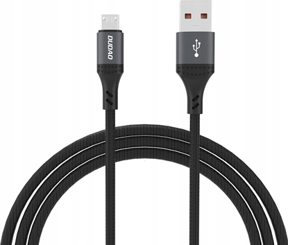 Attēls no Kabel USB Dudao USB-A - microUSB 1.2 m Czarny (6976625333028)