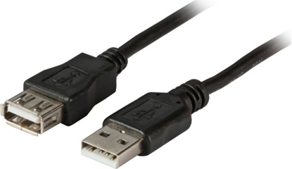 Изображение Kabel USB EFB USB-A - USB-A 1 m Czarny (K5248SW.1V2)