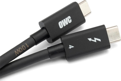 Attēls no Kabel USB OWC USB-C - USB-C 0.7 m Czarny (OWCCBLTB4C0.7M)