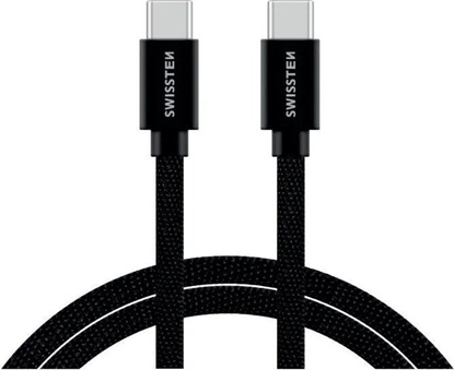 Attēls no Kabel USB Swissten USB-C - USB-C 2 m Czarny (891268274)