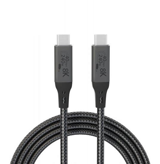 Picture of Kabel USB Bounn USB-C - USB-C 1 m Szary (JL-8KC4010)