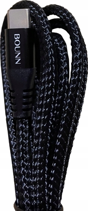 Attēls no Kabel USB Bounn USB-C - USB-C 3 m Czarny (BUCG023)