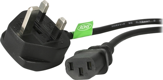 Picture of Kabel zasilajcy StarTech StarTech PXT101UK kabel zasilajce Czarny 1,8 m BS 1363 C13 panel