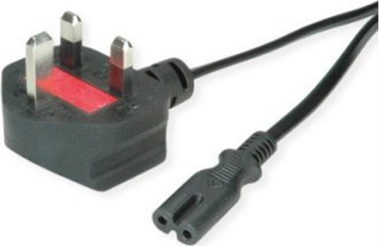 Picture of Kabel zasilajcy Triton Kabel zasilajcy VALUE UK z paskim zczem euro C7, 2-biegunowy, czarny, 1,95 m