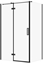Attēls no KABINA PRYSZNICOWA CITY Z ZAWIASAMI CZARNA 120X90X195 LEWA TRANSP