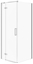 Изображение KABINA PRYSZNICOWA NARONA CITY 80X80X195 LEWA SZKO TRANSPARENTNE