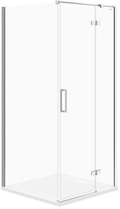 Attēls no KABINA PRYSZNICOWA NARONA CITY 90X90X195 PRAWA SZKO TRANSPARENTNE