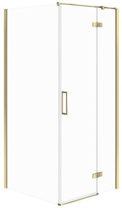 Attēls no KABINA PRYSZNICOWA NARONA CITY ZOTA 80X80X195 PRAWA SZKO TRANSPAREN