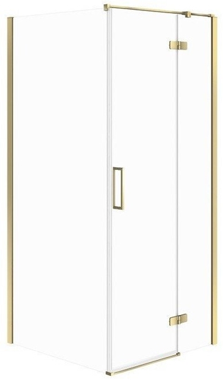 Picture of KABINA PRYSZNICOWA NARONA CITY ZOTA 80X80X195 PRAWA SZKO TRANSPAREN