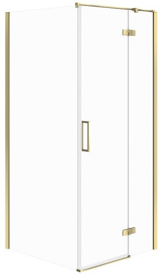 Изображение KABINA PRYSZNICOWA NARONA CITY ZOTA 90X90X195 PRAWA SZKO TRANSPAREN