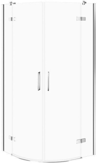 Picture of KABINA PRYSZNICOWA PÓOKRGA CITY CHROM 90X90X195 SZKO TRANSP