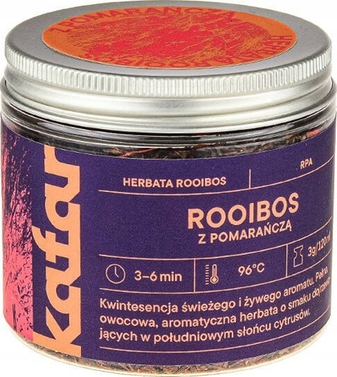 Изображение Kafar - Rooibos z Pomaracz - Herbata sypana 50g