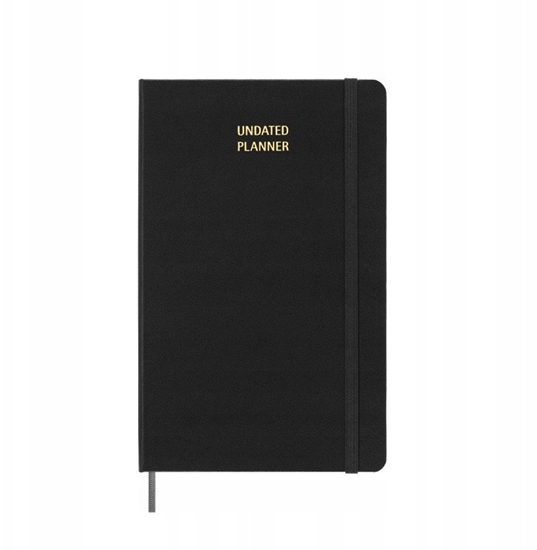 Picture of Kalendarz tygodniowy MOLESKINE bez dat, L, twarda oprawa, 13x21cm, czarny