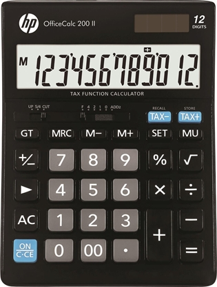 Изображение Kalkulator HP Kalkulator biurowy HP-OC 200 II/INT BX, 12-cyfr. wywietlacz, 179x125x30mm, czarny