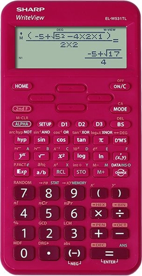 Изображение Kalkulator Sharp czerwony (SH-ELW531TLBRD)