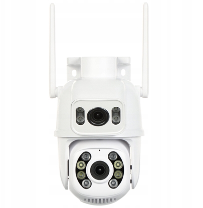 Изображение KAMERA IP OBROTOWA ZEWNTRZNA ICSEE-W61SD-2 Wi-Fi Full-Color 2 X 3 Mpx 2 X 3.6 mm