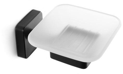 Picture of KAPITAN Soap dish with holder Kapitan QUATTRO 43 01 55, black matte