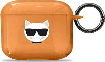 Изображение Karl Lagerfeld Etui ochronne KLA3UCHFO Choupette do AirPods 3 pomaraczowe