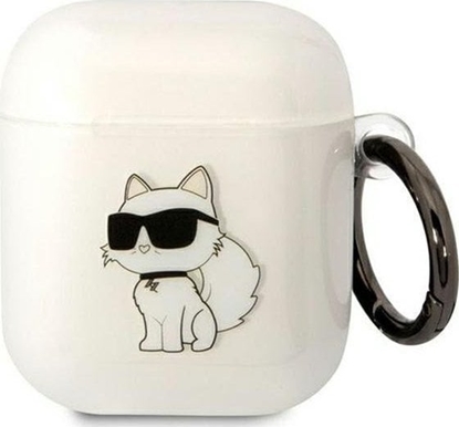 Изображение Karl Lagerfeld Karl Lagerfeld KLA2HNCHTCT Airpods 1/2 cover transparent Ikonik Choupette