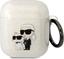 Picture of Karl Lagerfeld Karl Lagerfeld KLA2HNKCTGT Airpods 1/2 cover transparent Gliter Karl&Choupette