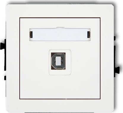 Attēls no Karlik Gniazdo USB-AB Karlik Deco DGUSB-3 pojedyncze 2.0 biae