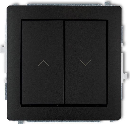 Picture of Karlik Przecznik podtynkowy aluzjowy zwierny Deco 12DWP-88 czarny mat