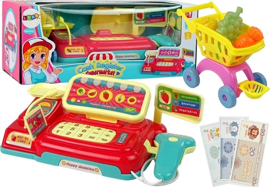 Изображение Kasa Sklepowa Wózek Skaner Na Baterie LEAN Toys