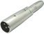 Picture of Kash XLR-adapter XLR-stik - Jacktilslutning 6,3 mm Mono Poltal:3 1 stk