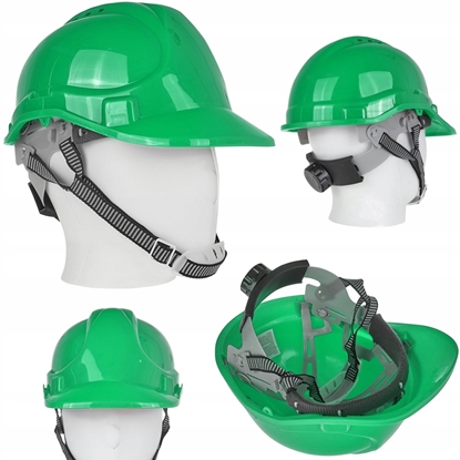 Attēls no Kask ochronny budowlany BHP regulowany  zielony (50)