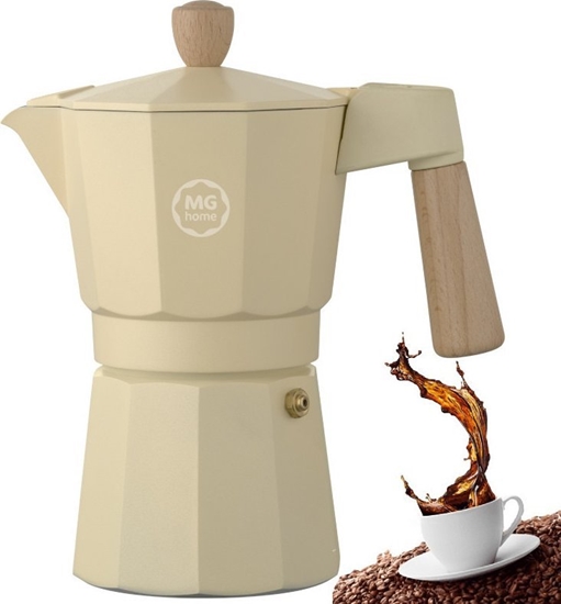 Picture of Kawiarka MG Home Kawiarka tradycyjna 300 ml MG Home Lungo zaparzacz cinieniowy do kawy na 6 filianek espresso