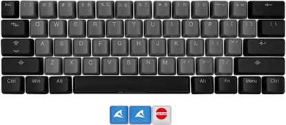 Изображение Keychron Sharkoon SKILLER SAC20 S4, keycap (black, 62 pieces, ANSI layout (US), for SKILLER SGK50 S4)