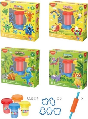 Picture of Keyroad Ciastolina KEYROAD, 4x65g, 5 foremek, waek, mix kolorów