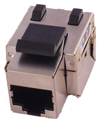 Изображение Keystone modulis CAT6 CAT5E STP | lieto ar SS-1xRJ45-PR vai SS-xRJ45-PR | Bezinstrumenta montāžai