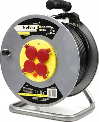 Изображение KELTIN Przeduacz elektryczny bbnowy metalowy 3x2,5mm 50m (2)