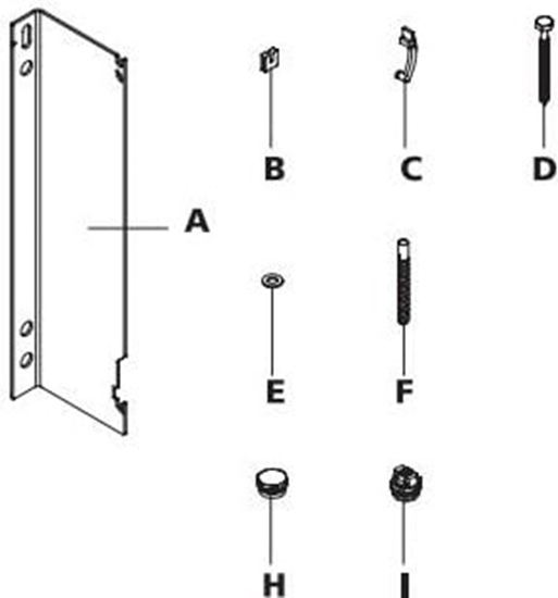 Picture of Kermi Wieszak ktowy do pytowych grzejników higienicznych 500mm (ZB02190003)