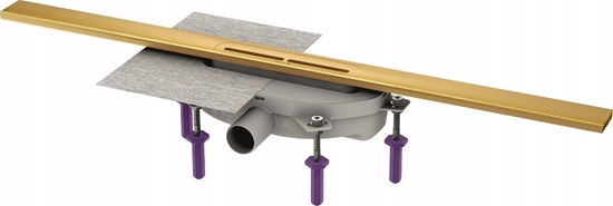 Picture of Kessel Linearis Infinity 60 z Mechanicznym syfonem Megastop; Szczotkowana powierzchnia - brz; 800 mm