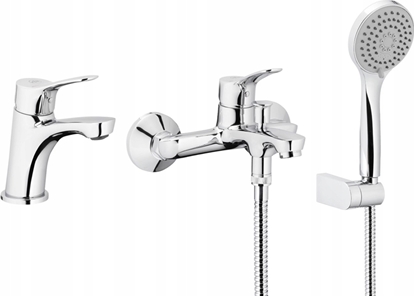 Изображение KFA MORRIS ZESTAW 3w1 (BAT.UMYWALKOWA, BAT.WANNOWA, ZESTAW NATRYSKOWY PUNKTOWY), CHROM