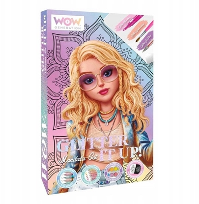 Attēls no Zestaw kreatywny Mandala brokat 