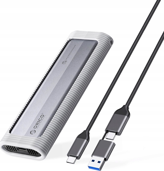 Picture of Orico Orico AXM2-G2-V1 M.2 NVME USB-C/USB-A to USB-C 10Gb/s Disk Drive - Gray