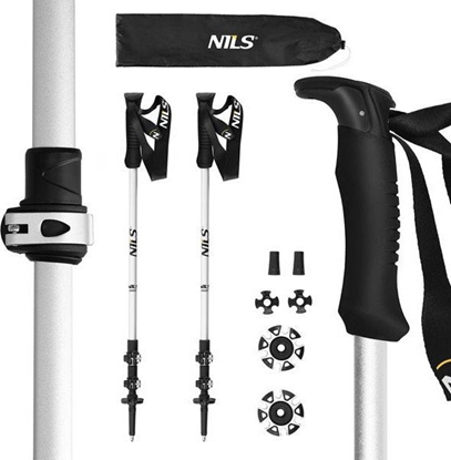 Attēls no Kijki trekkingowe Nils Aluminiowe TK8602 regulowane 65-135cm