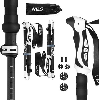 Attēls no Kijki trekkingowe Nils Aluminiowe TK8603 regulowane 38,5-135cm
