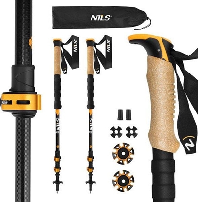 Attēls no Kijki trekkingowe Nils Aluminiowe TK8605 regulowane 65-135cm