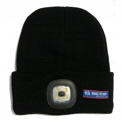 Attēls no KING TONY CZAPKA ZIMOWA Z LOGO I LATARK LED 1.7W 170LM