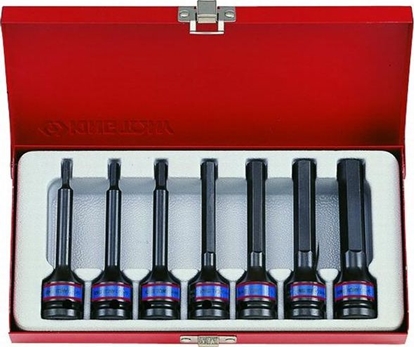 Picture of King Tony KING TONY NASADKI UDAROWE HEX 1/2" KOMPLET 8 elem. 4-14m DUGIE KT4457MP