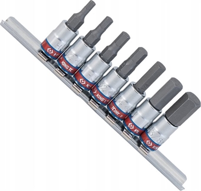 Picture of King Tony KT ALLEN KEYS 1/4" 7 pcs. 2035 H1/8" - H3/8".
